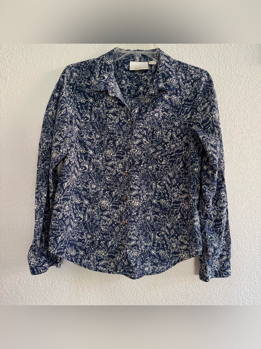 Anthropologie Maeve Petrin Floral Shirt Button Up Bohemian Preppy Cottagecore 8 - Picture 2 of 11